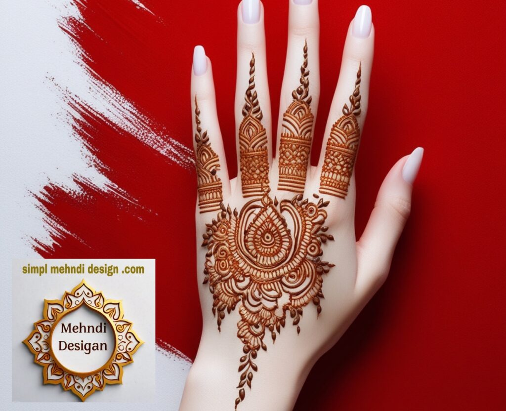 mehndi design photo back hand