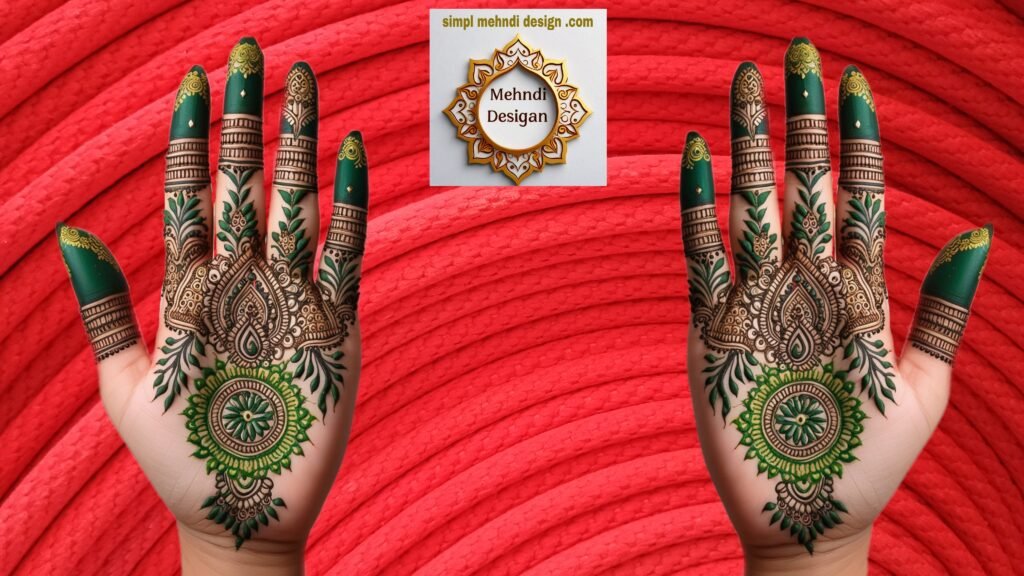 Royal Modern Front Hand Mehndi Design