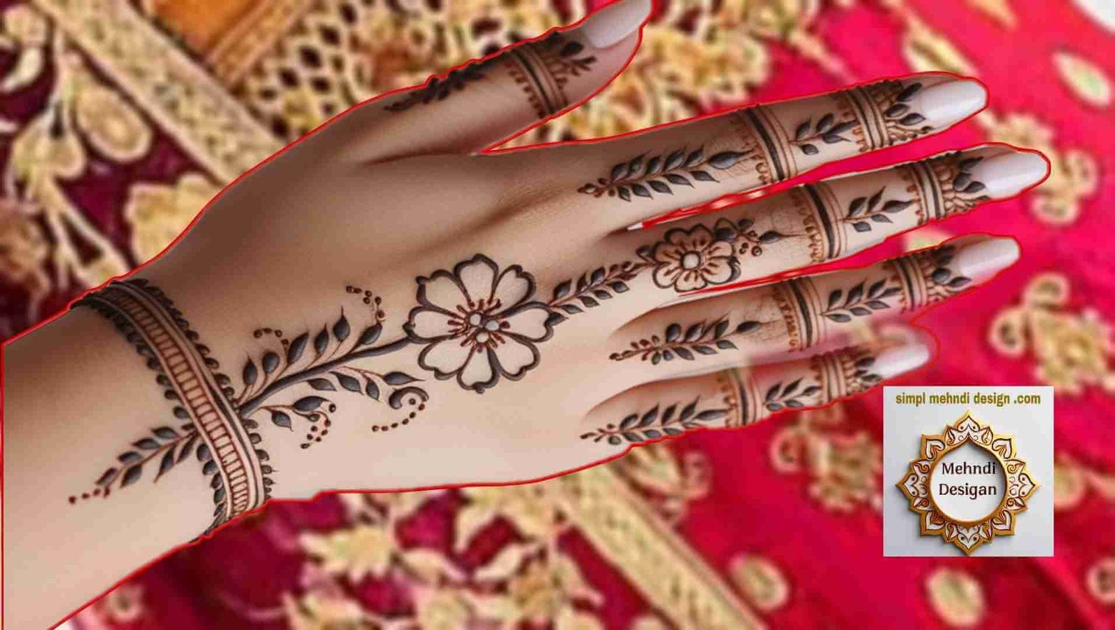 Flower Simple Mehndi Design