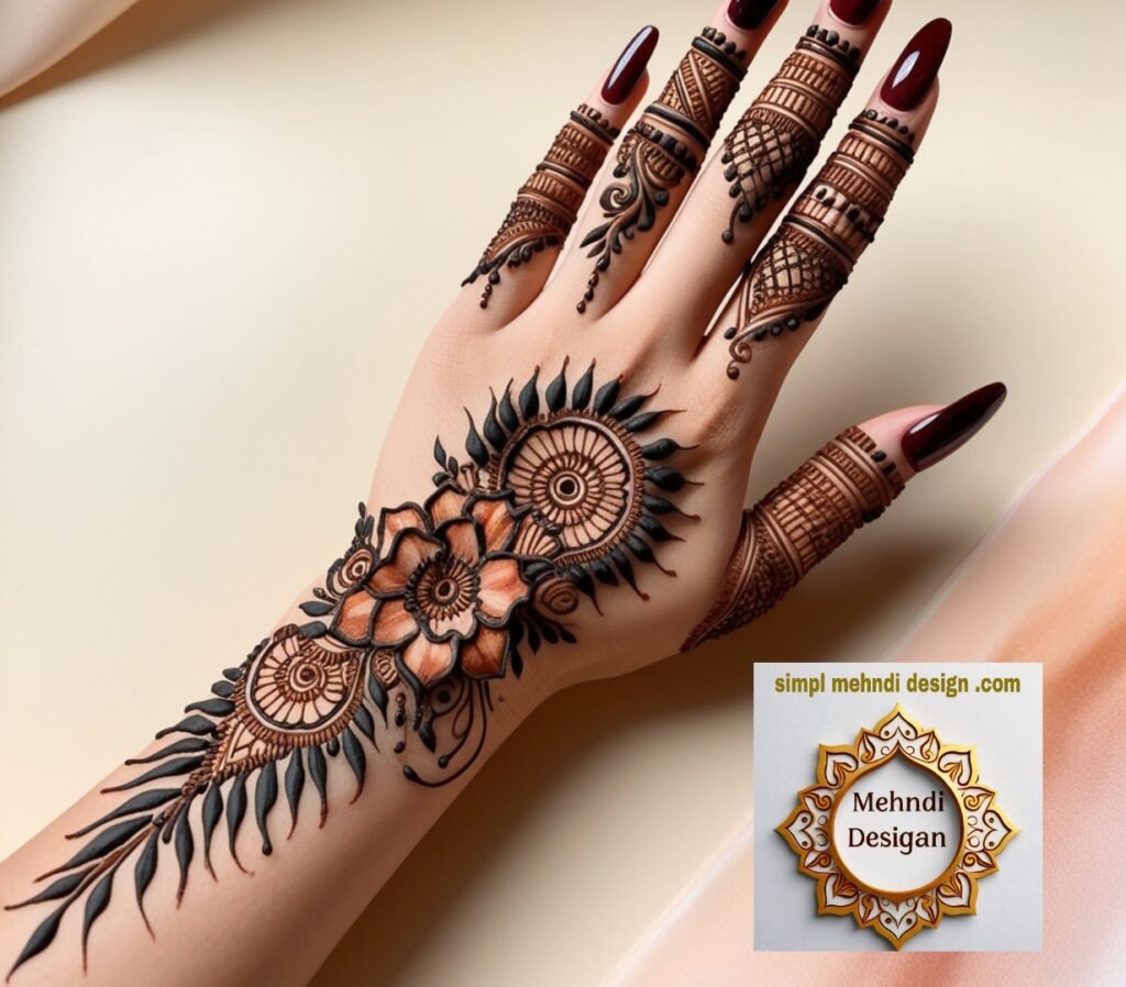 modern full hand mehndi design