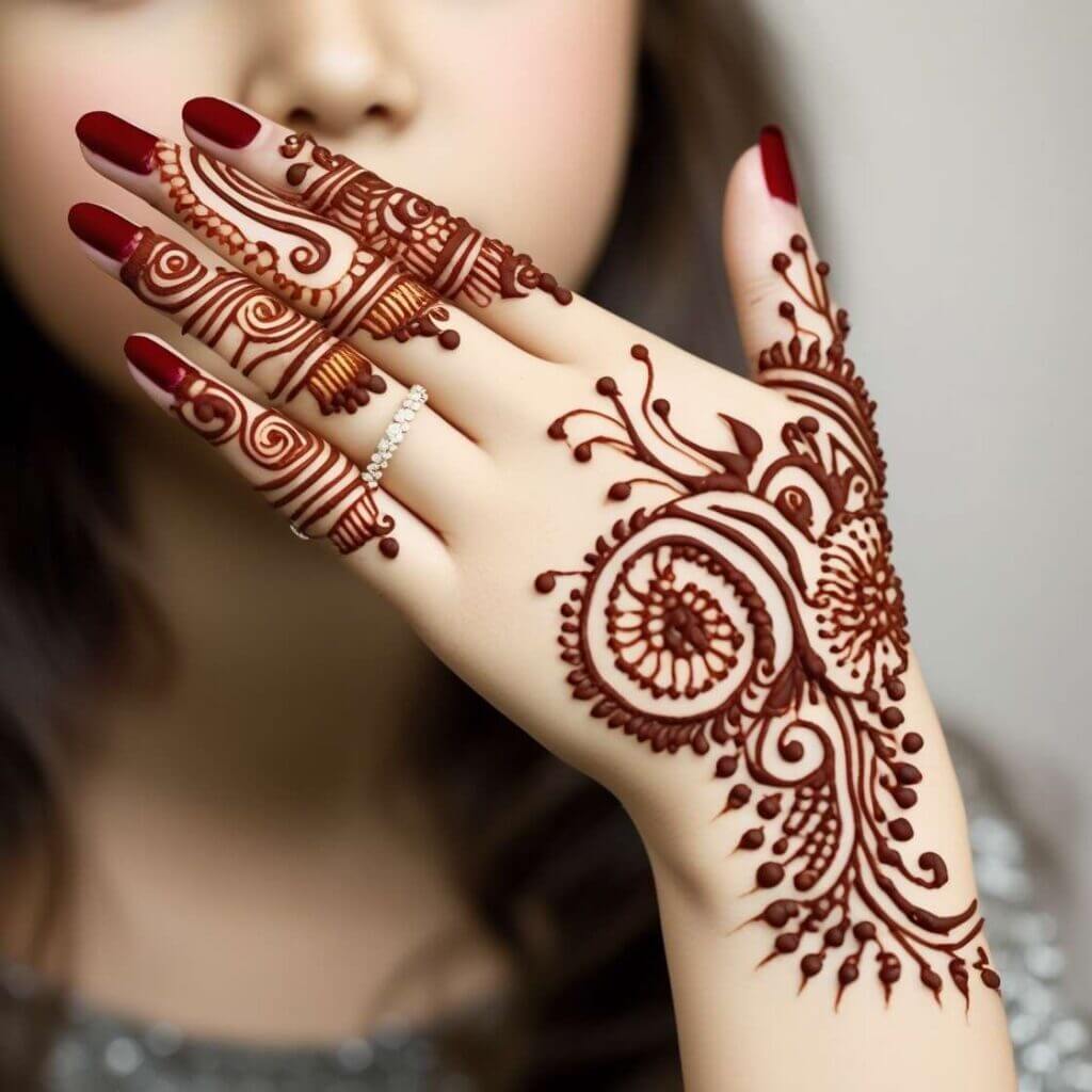 Latest mehndi design 2025 back hand