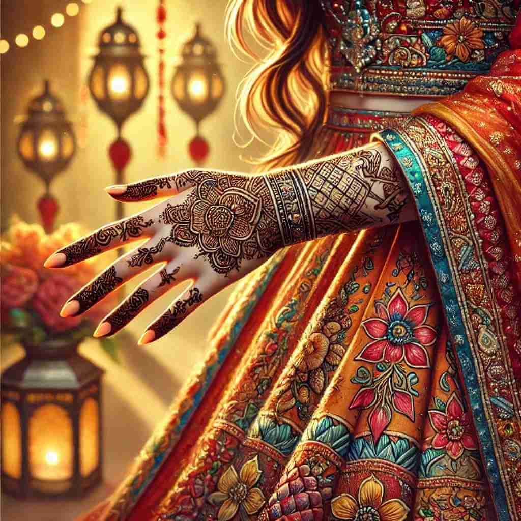 Pakistani Arabic Mehndi Design