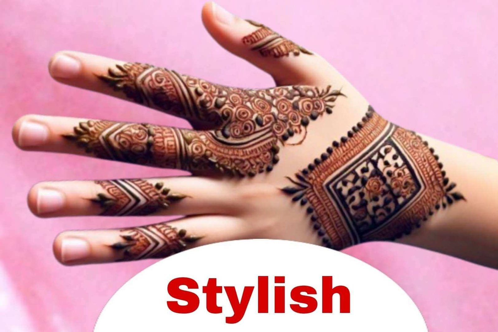 henna back hand mehndi design