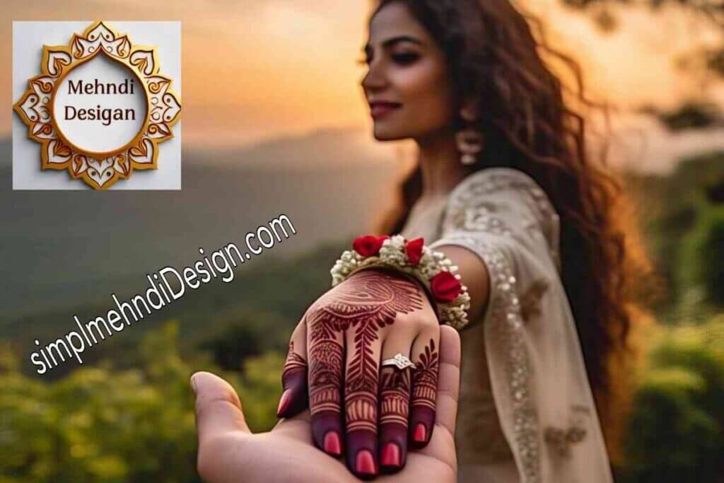 Stylish back hand mehndi design Wending Dulhan mehndi design
