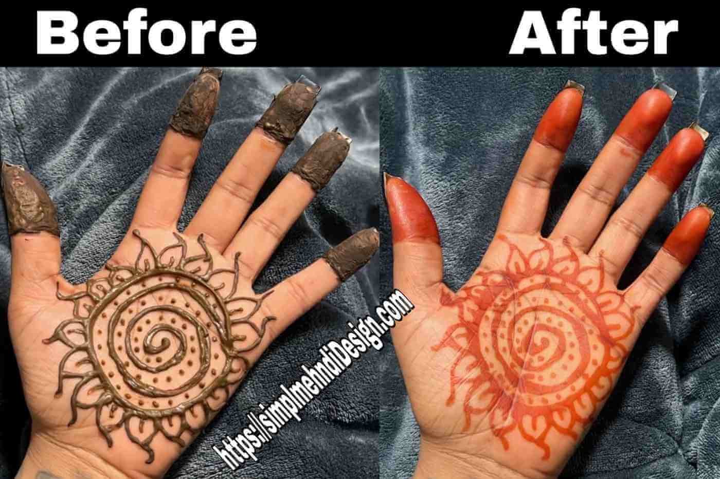 Stylish Henna Tattoo Mehndi Design Simple