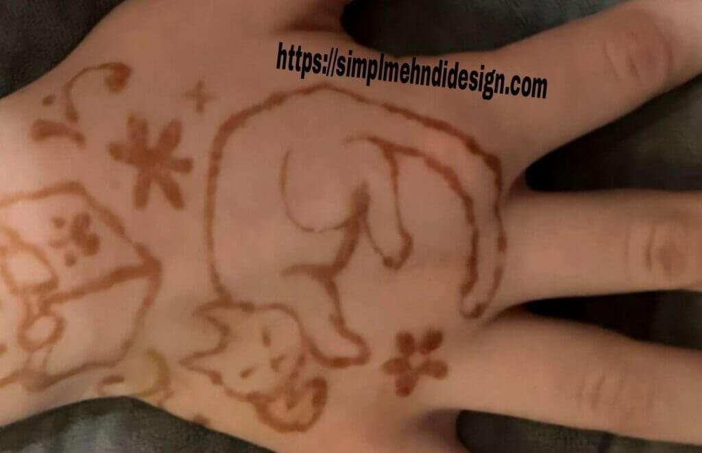 Henna tattoo mehndi design simple 
