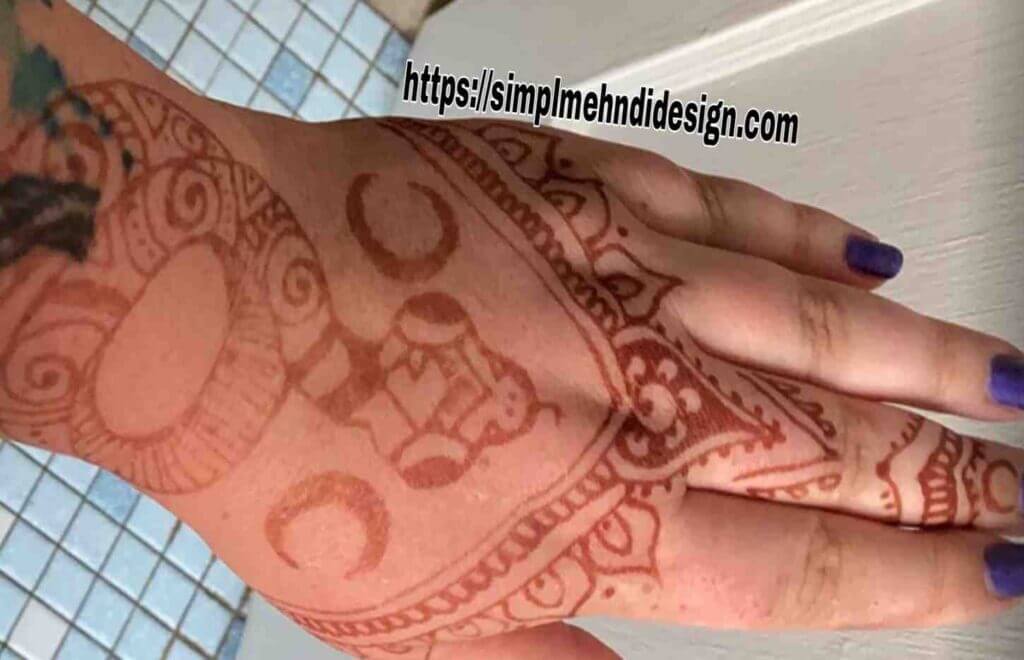 Back Hand Mehandi Design