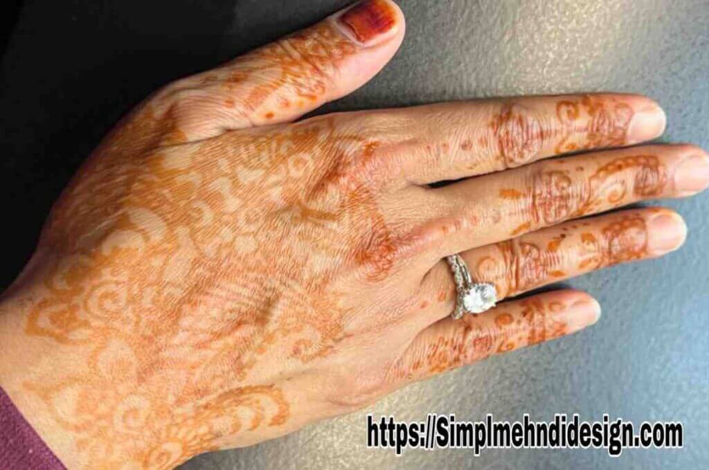 Mehandi Design Simple Back Side for Elegant Hands