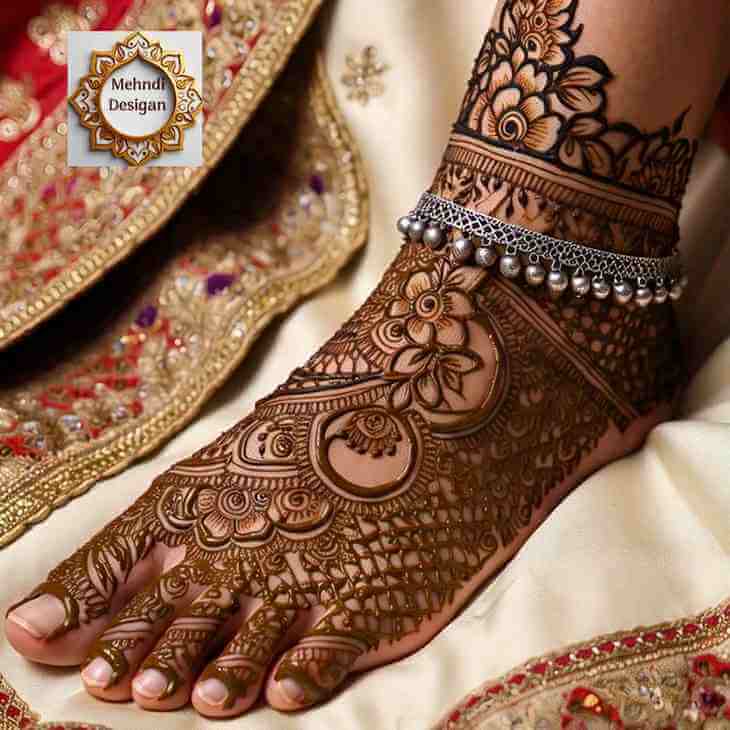 Simple Foot Mehandi Design