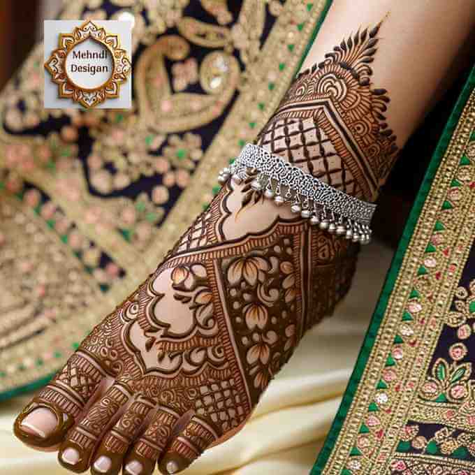 Pair Ka Mehandi Design Simple and Beautiful