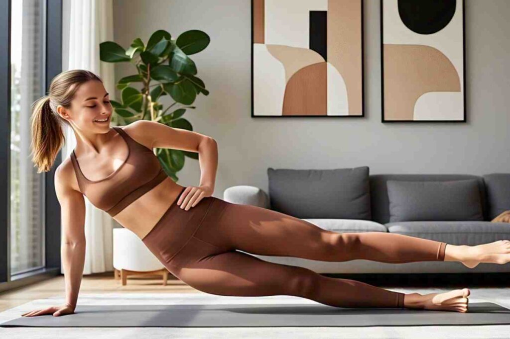 How to Reduce Belly Fat
| Woman doing plank exercise to reduce belly fat at home