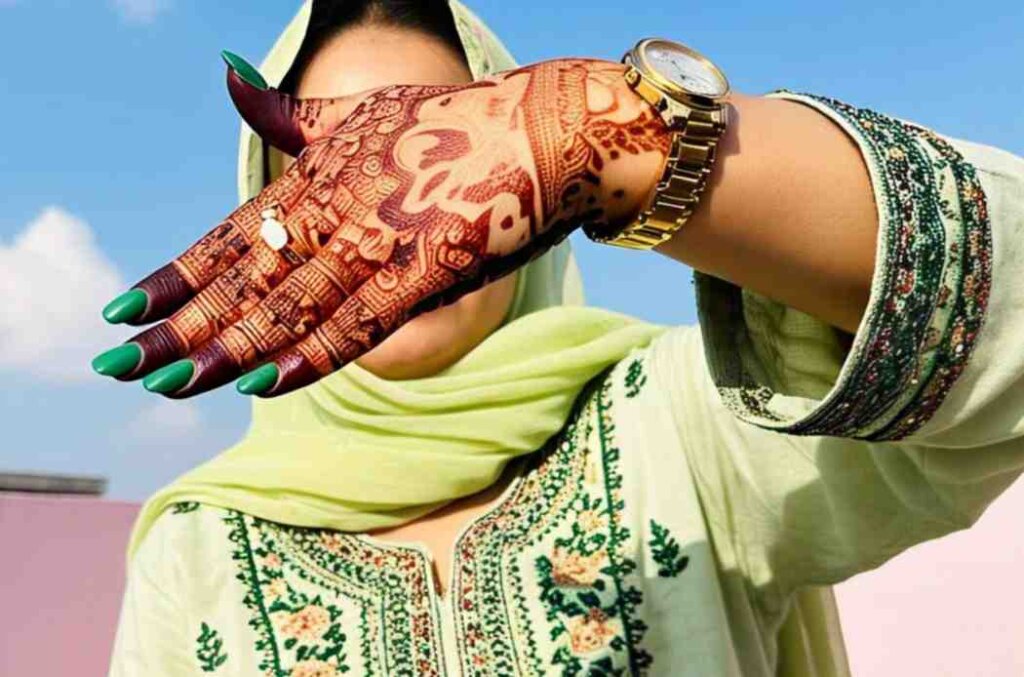 flower stylish back hand mehndi design