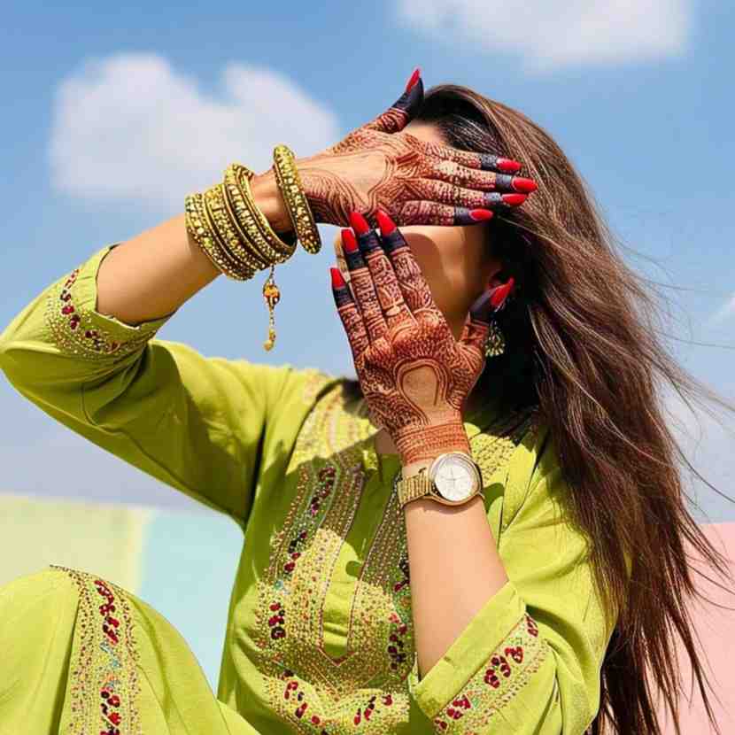 flower stylish back hand mehndi design