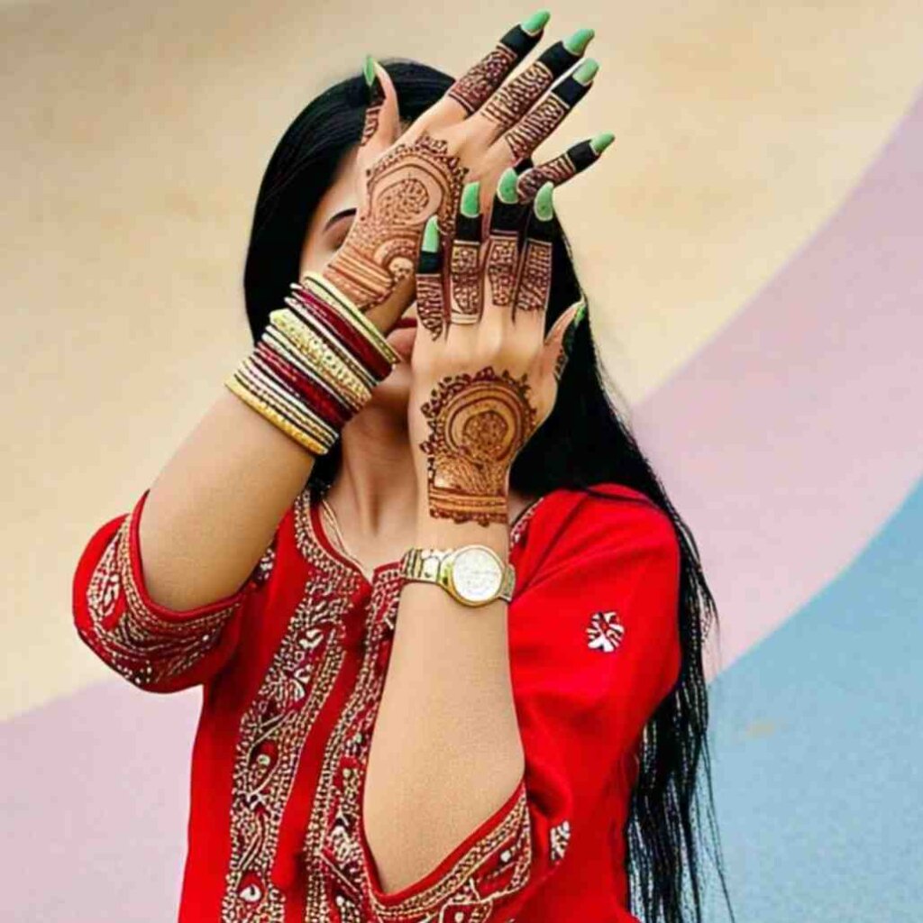flower stylish back hand mehndi design